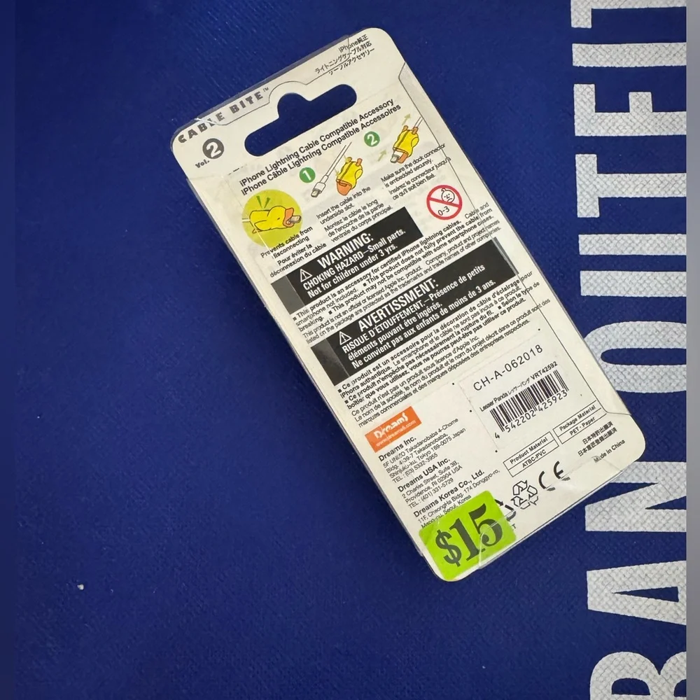 🐼 Bite Me Lesser Panda Cable Bite Accessory for iPhone - NWT